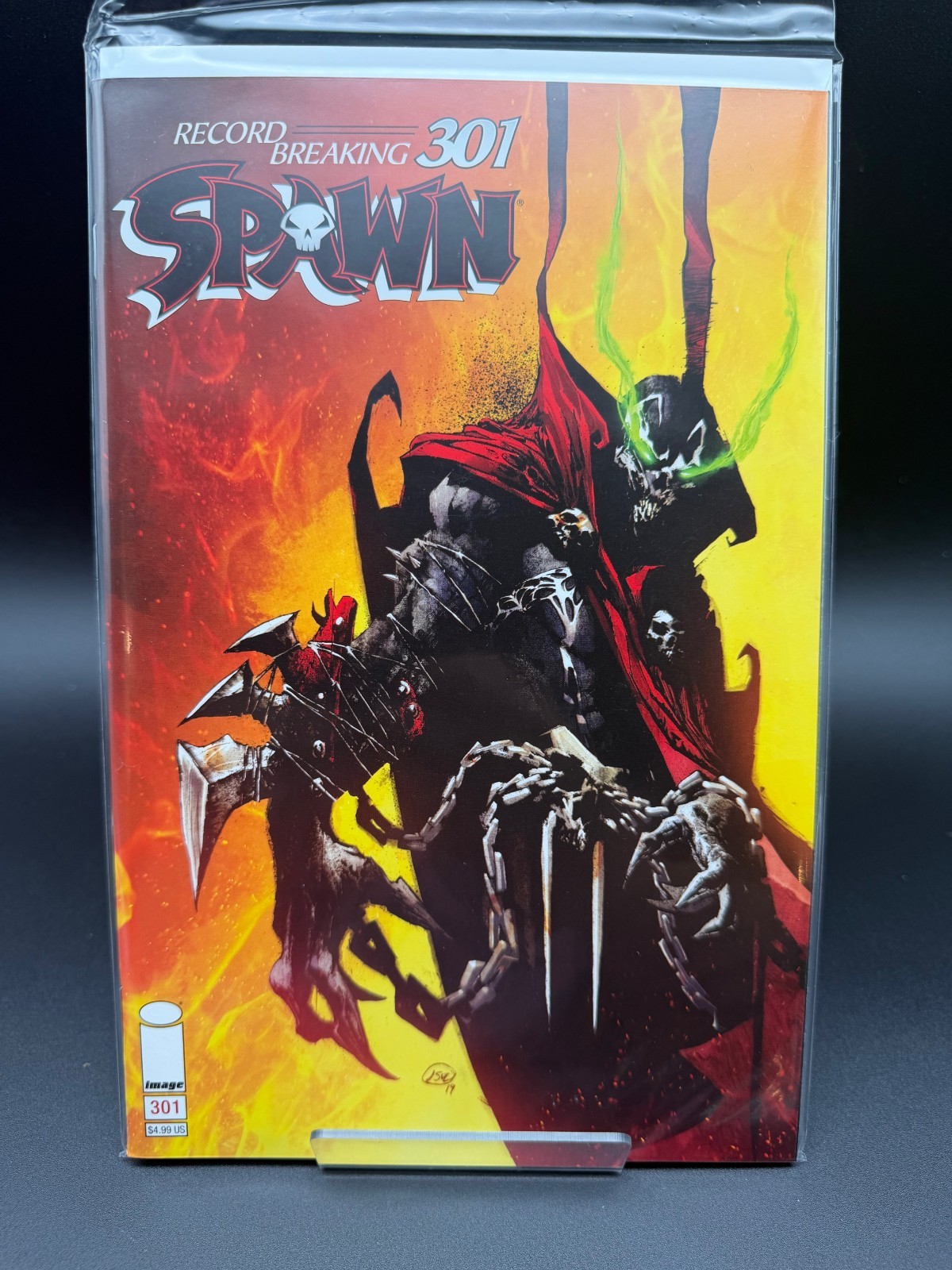 Spawn #301 Image 2019 Variant Orange Yellow Chains Cover Trade Dress NM Spawn #301 Image 2019 Variant Orange Yellow Chains Cover Trade Dress NM