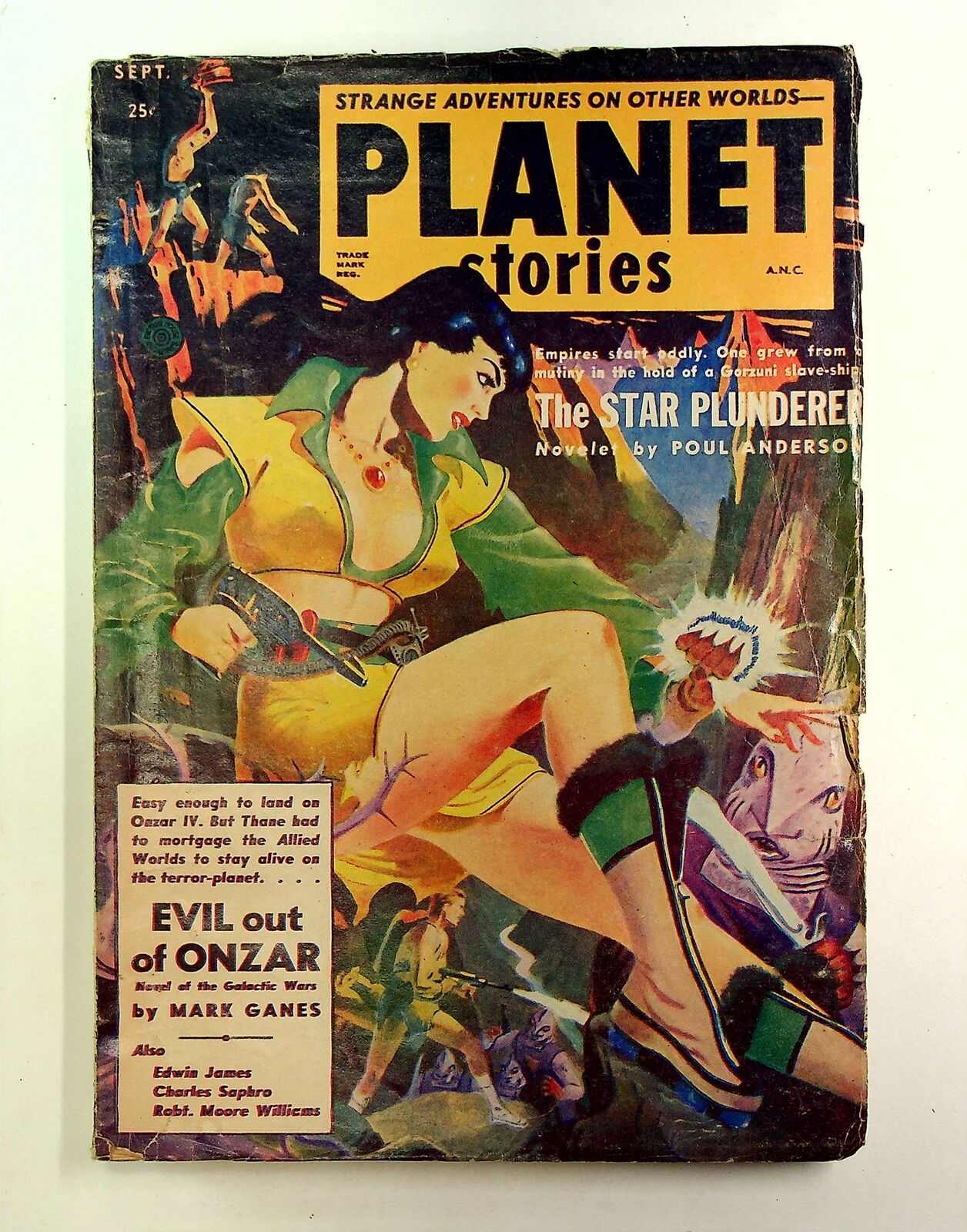 Planet Stories Pulp Sep 1952 Vol. 5 #8 VG
