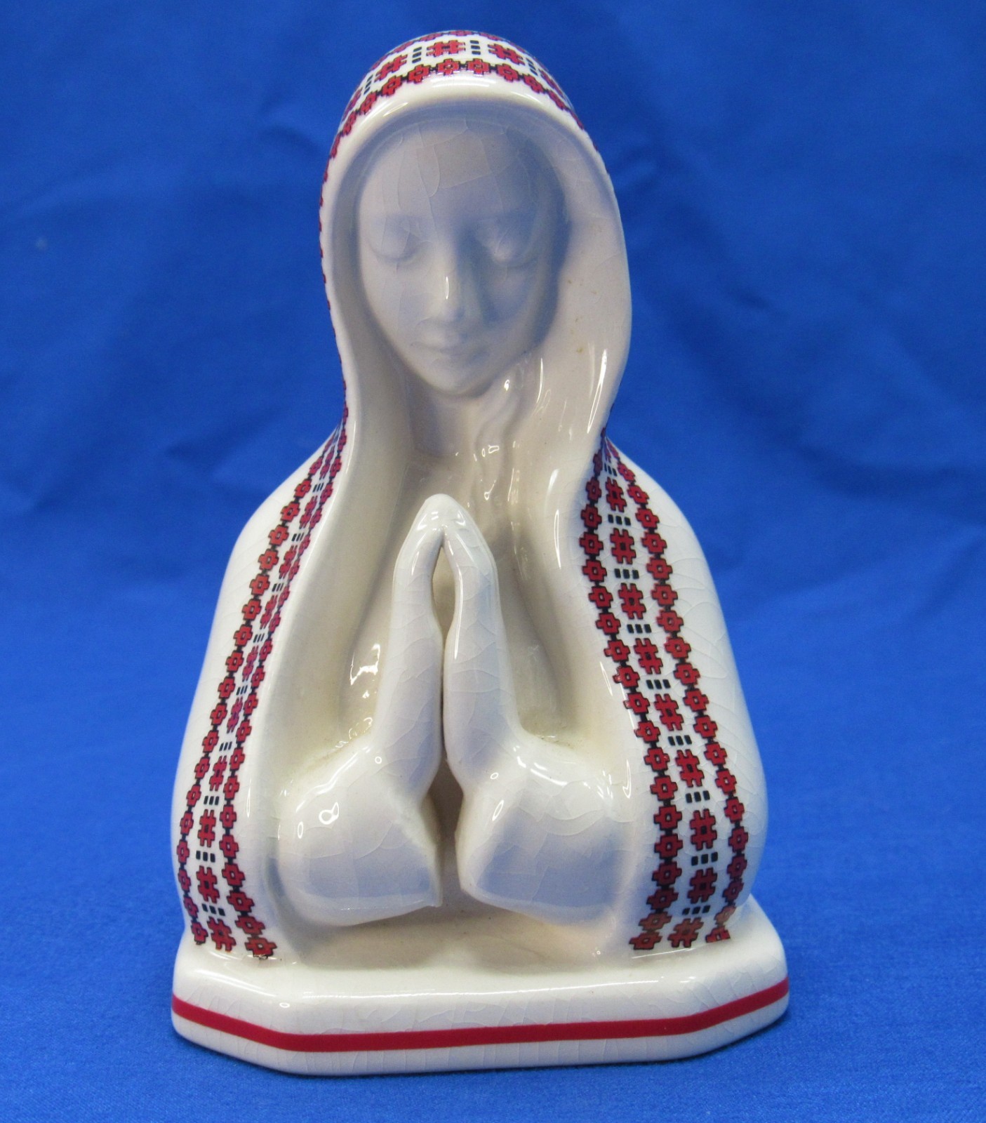 VTG Praying Madonna Bust - Ukrainian Details - Preowned