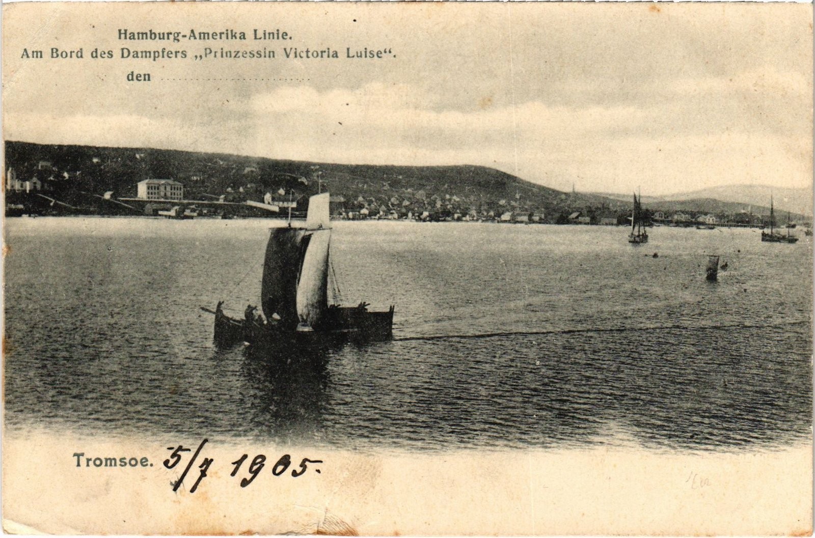 PC NORWAY HAMBURG-AMERIKA LINIE IN TROMSØ (a89922)
