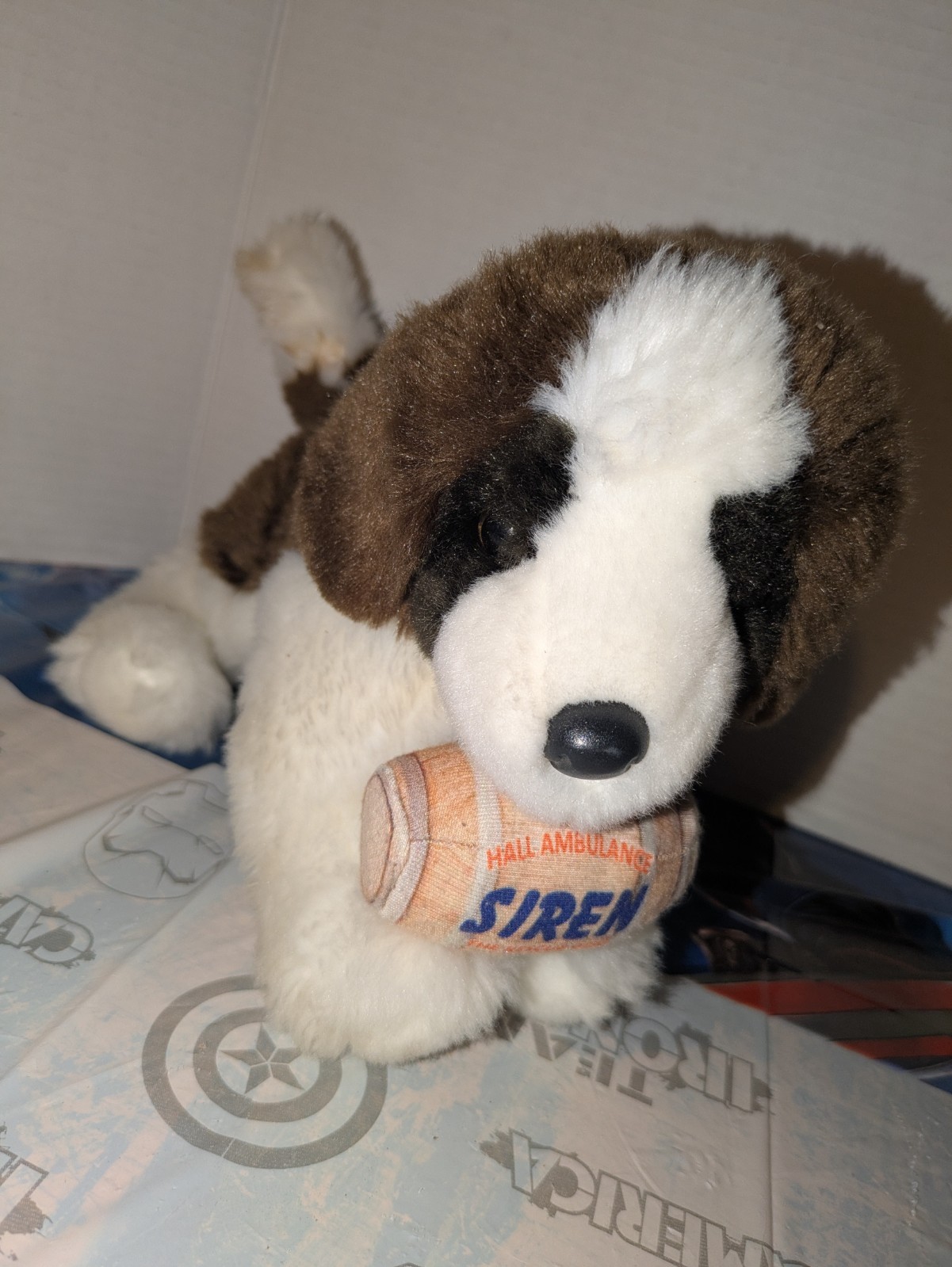 Douglas Cuddle Toy Saint Bernard Siren Rescue Dog