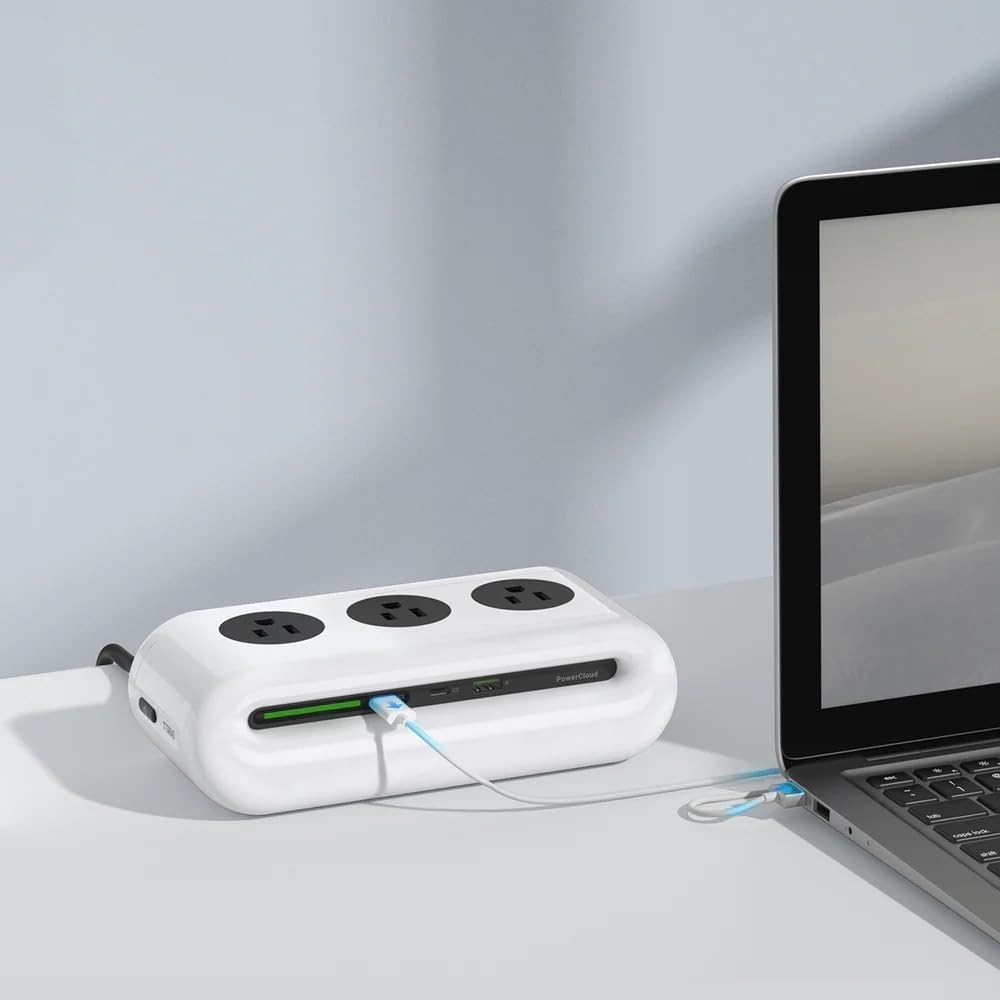 65W Charging Station, USB Ports Power Strip, 6 Port Charging Station Surge Prote