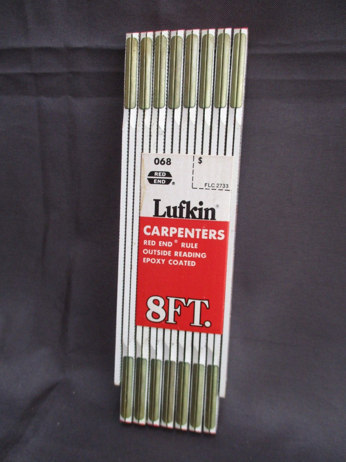 Vintage Lufkin 8ft Red End Folding Ruler - No. 068