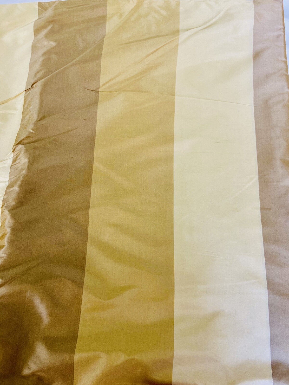 Karvet Couture. Lee Joffa Dupioni Silk Color Block Butterscotch Fabric -6 Yards