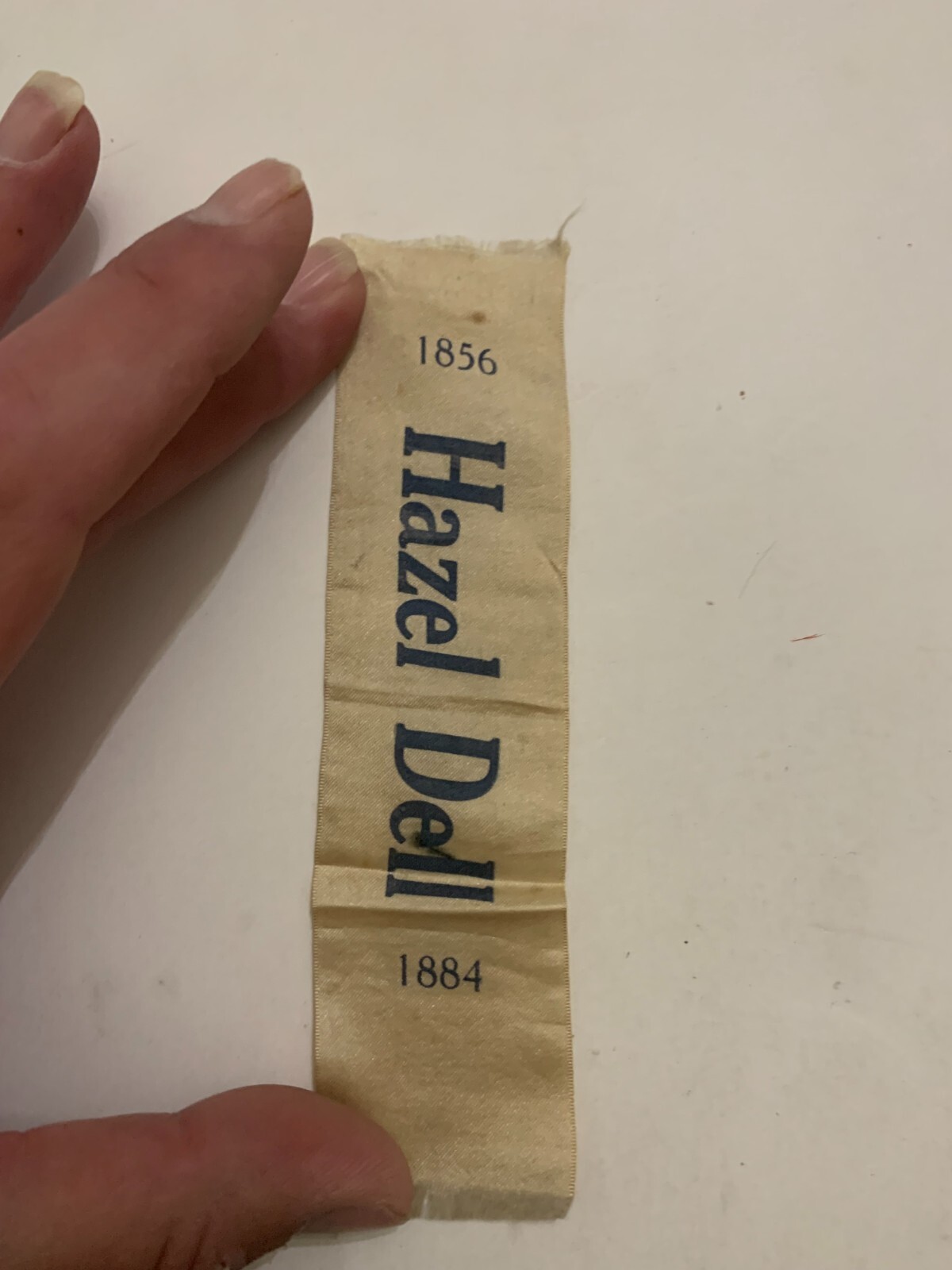 1856-1884 Hazel Dell Pottawattamie County Iowa Ribbon