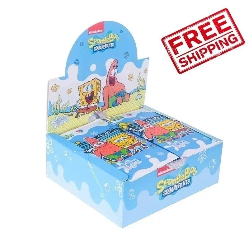 KB SpongeBob SquarePants Collectible Trading Cards Mystery Box, 36 Sealed Packs