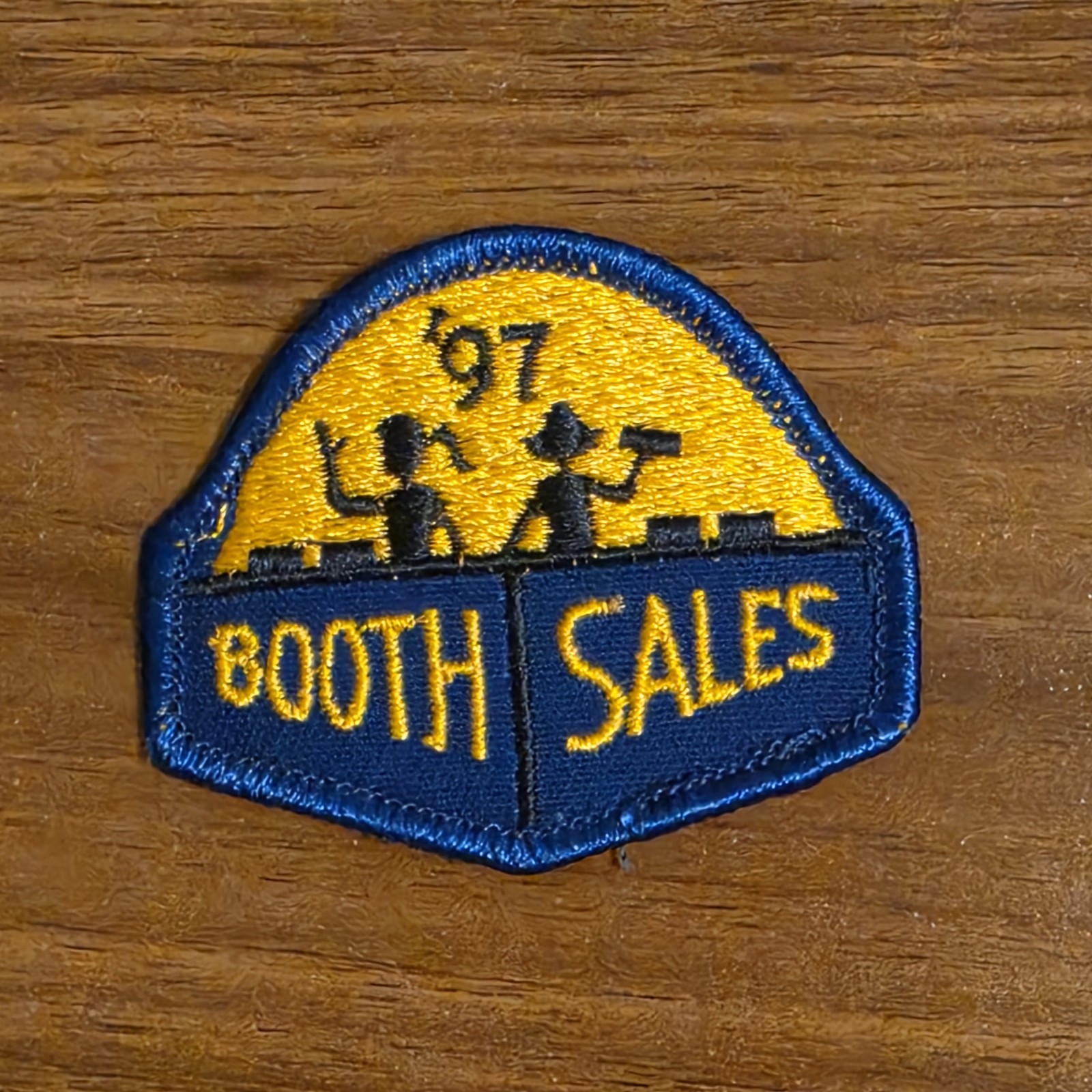 Vintage Girl Scouts GSA Booth Sales 97 Badge Cookie Fun Patch 1997 90s USED