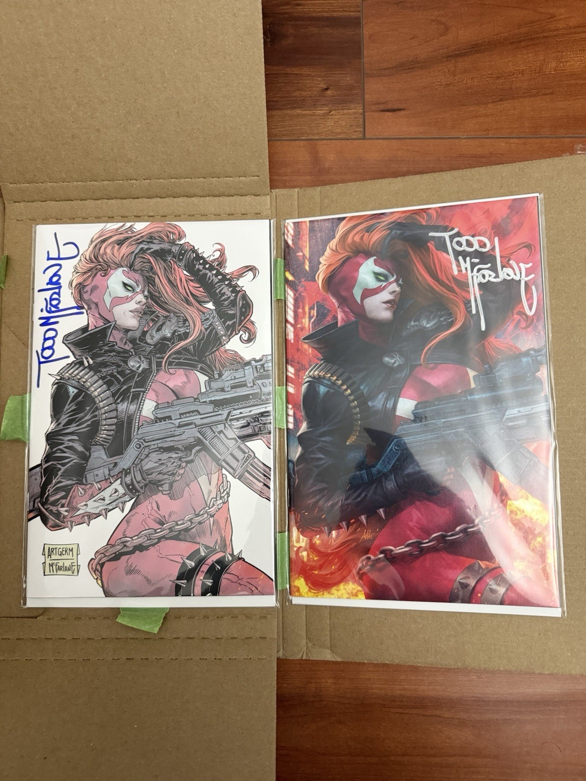 She-Spawn McFarlane & Artgerm SDCC Whatnot Set Signed by Todd LE /750 Comic Con