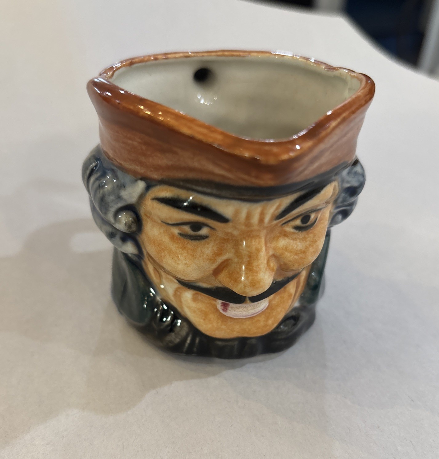Vintage Bearded Toby Mug Occupied Japan Character Colonial Gentleman 1940s-50s