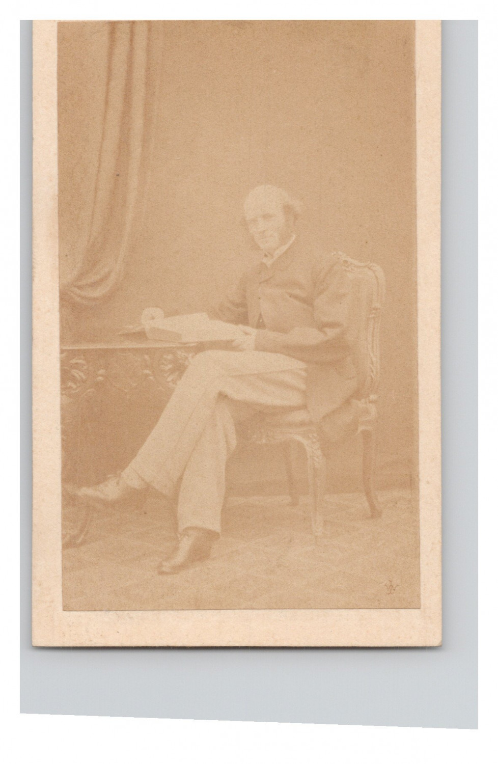CDV, Thomas Hughes, Social reformer and children's writer Original Vintage 