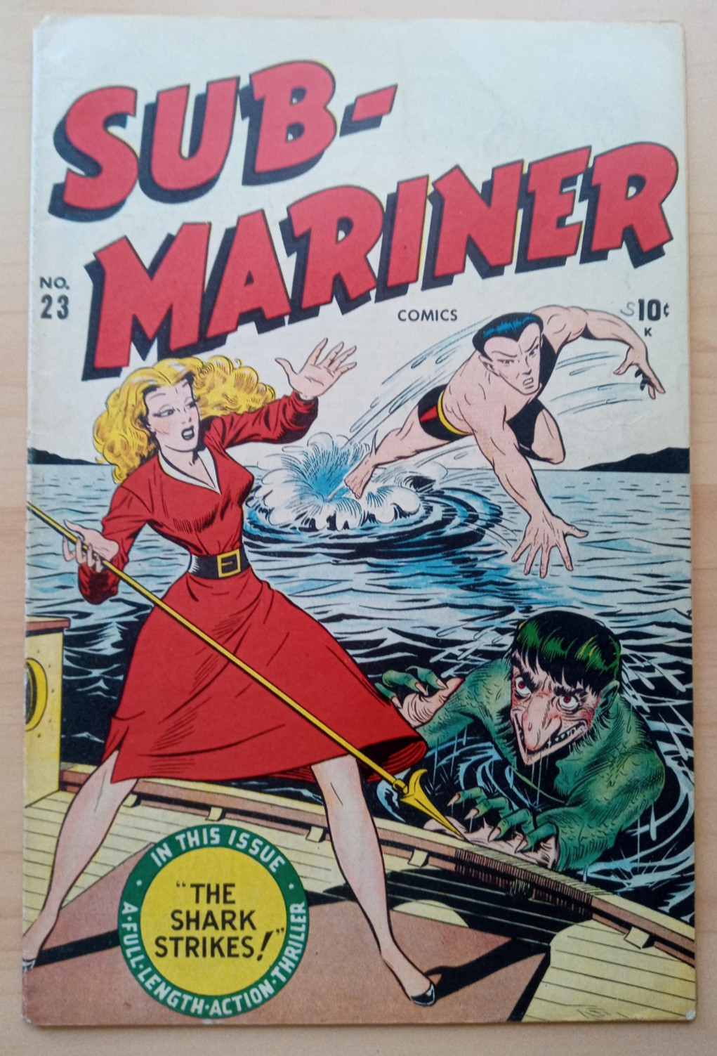 SUB-MARINER COMICS #23 Summer 1947 (Timely/Marvel)  2nd Namora - Human Torch