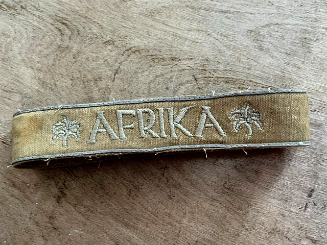 Original WW2 German Afrika Korps DAK Cuff Title.