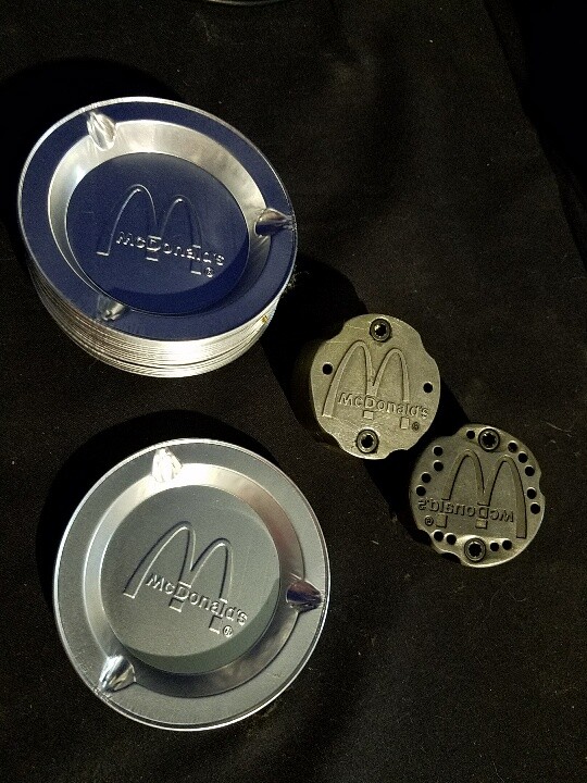 McDonald\'s Vintage Aluminum Ashtrays 3.5\