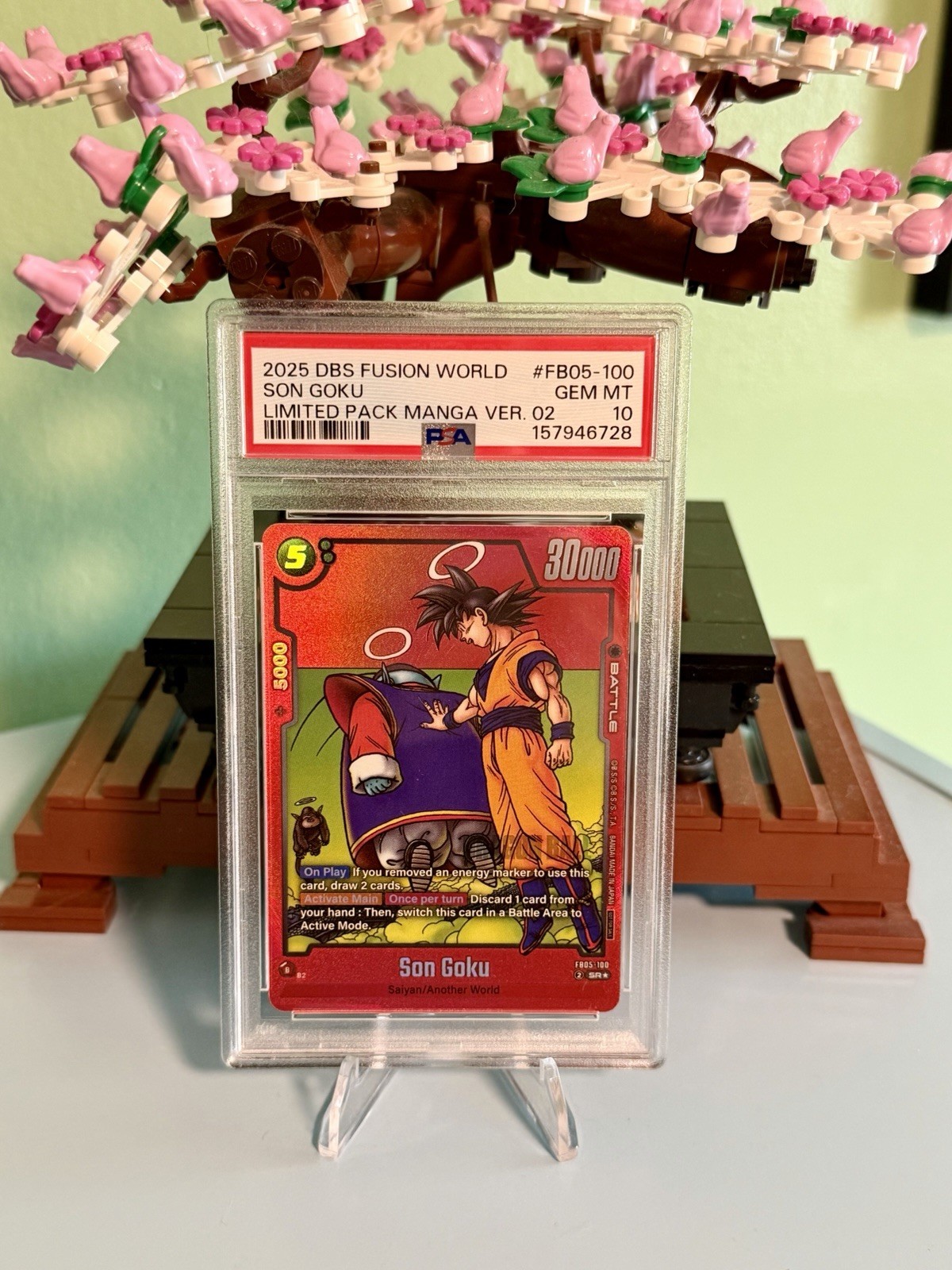 2025 #FB05-100 SON GOKU PSA 10 DRAGON BALL SUPER FUSION WORLD LIMITED MANGA 02