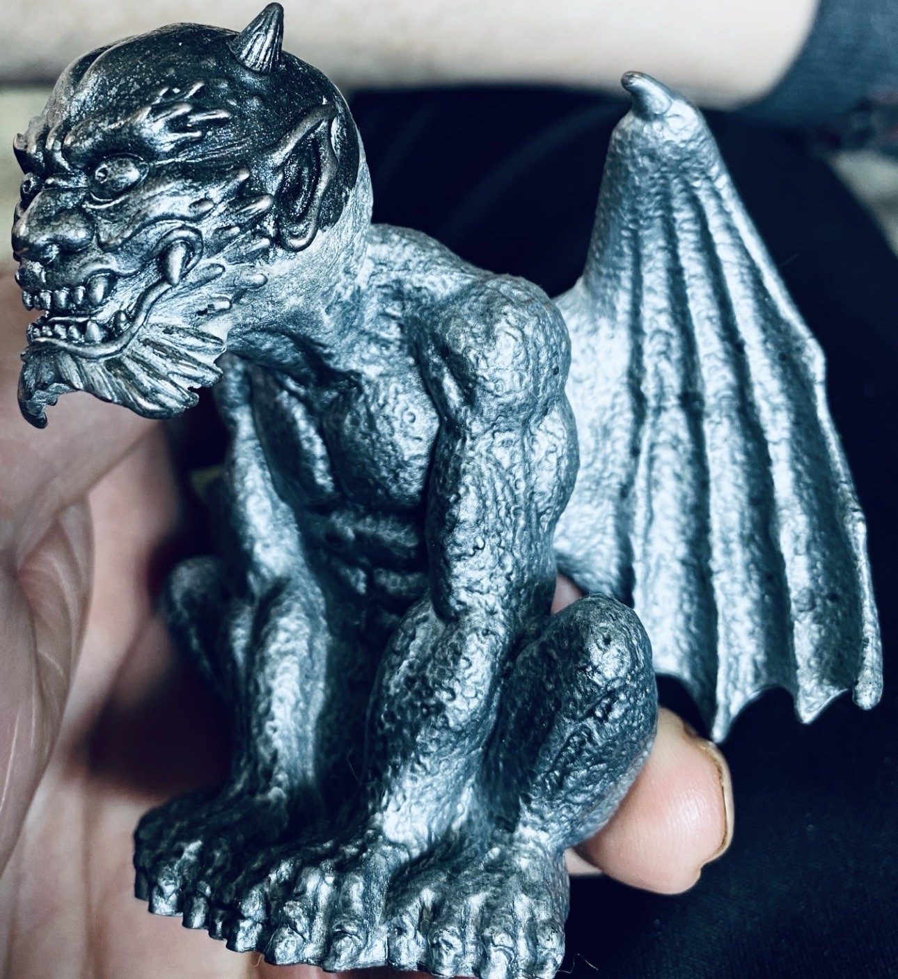 Gothic Winged Horned Tail Gargoyle Statue - Zorlock
