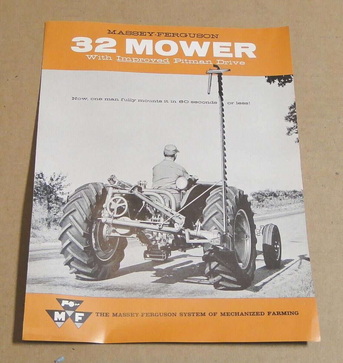 Original 1959 Massey-Ferguson 32 Mower Brochure