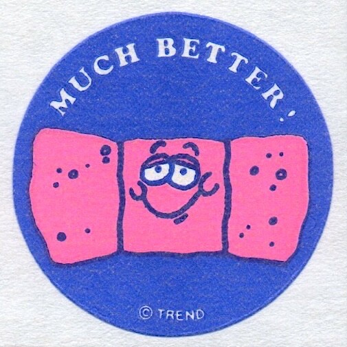 Trend Scratch And Sniff Bandage Band Aid Matte Stinky Stickers Single TM Vtg 80s Trend Scratch And Sniff Bandage Band Aid Matte Stinky Stickers Single TM Vtg 80s