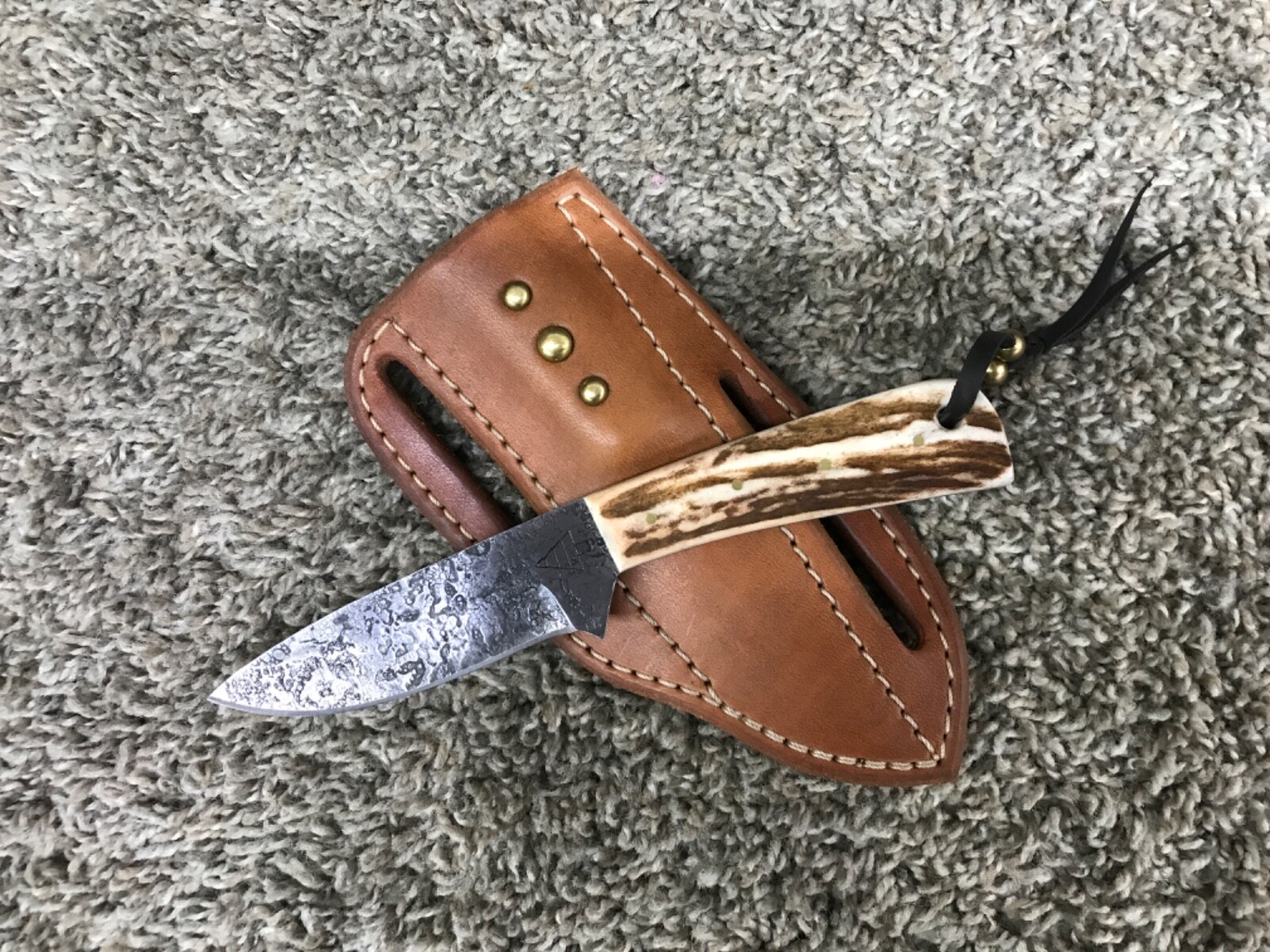 Pine Ridge Custom Ridgeline Hunter 1 Knife and Sheath