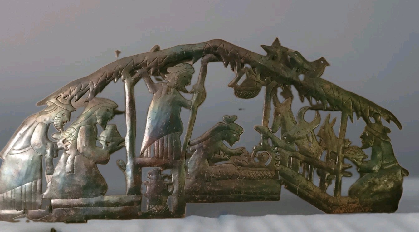 VTG. Rustic Metal Nativity Silhouette Christmas Farmhouse Decor Unique Quality