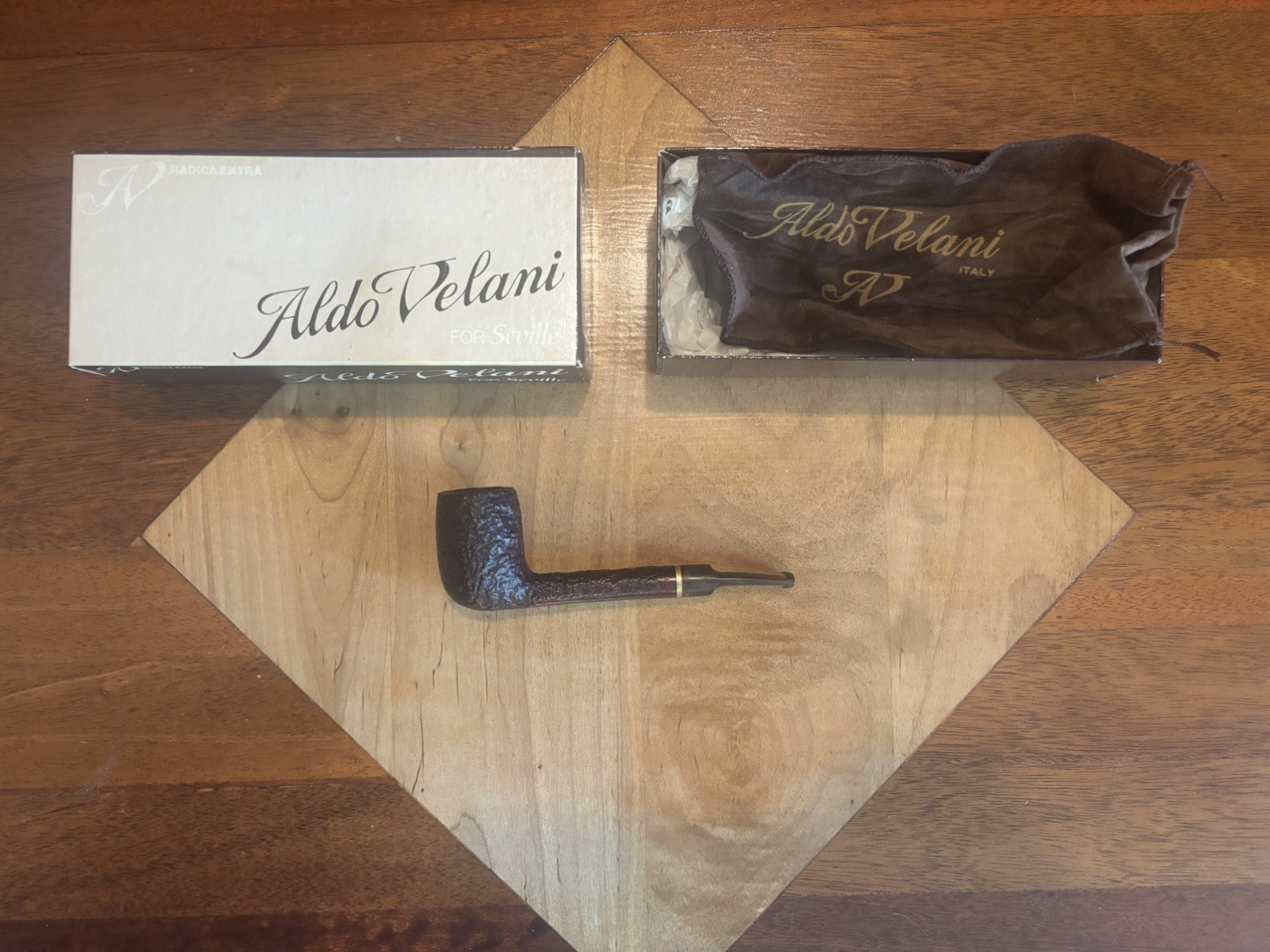 Vintage Aldo Velani Classica Radica 200 Sandblasted - Italy Tobacco Smoking Pipe Vintage Aldo Velani Classica Radica 200 Sandblasted - Italy Tobacco Smoking Pipe