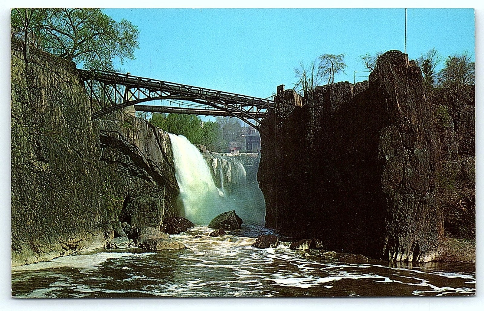 1964 Postcard: Passaic Falls, Paterson, New Jersey 1964 Postcard: Passaic Falls, Paterson, New Jersey