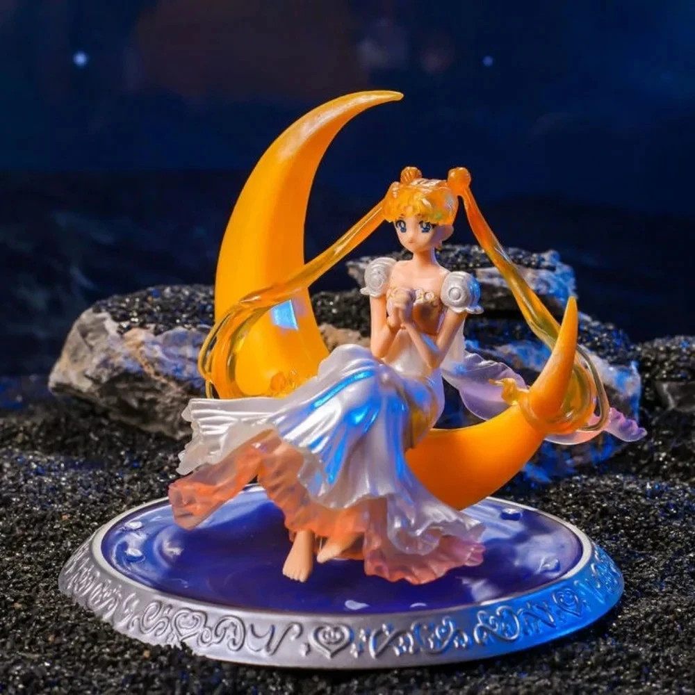 Sailor Moon LED Night Light Figure Anime Desktop Ornament Cute Collectible Toy