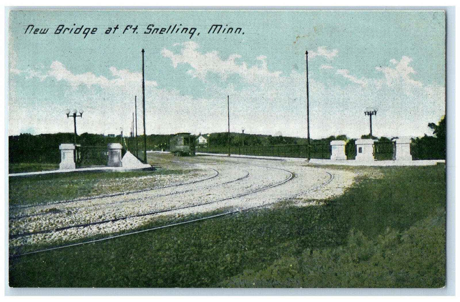 c1910 New Bridge at Fort Snelling Minnesota MN Antique Unposted Postcard
