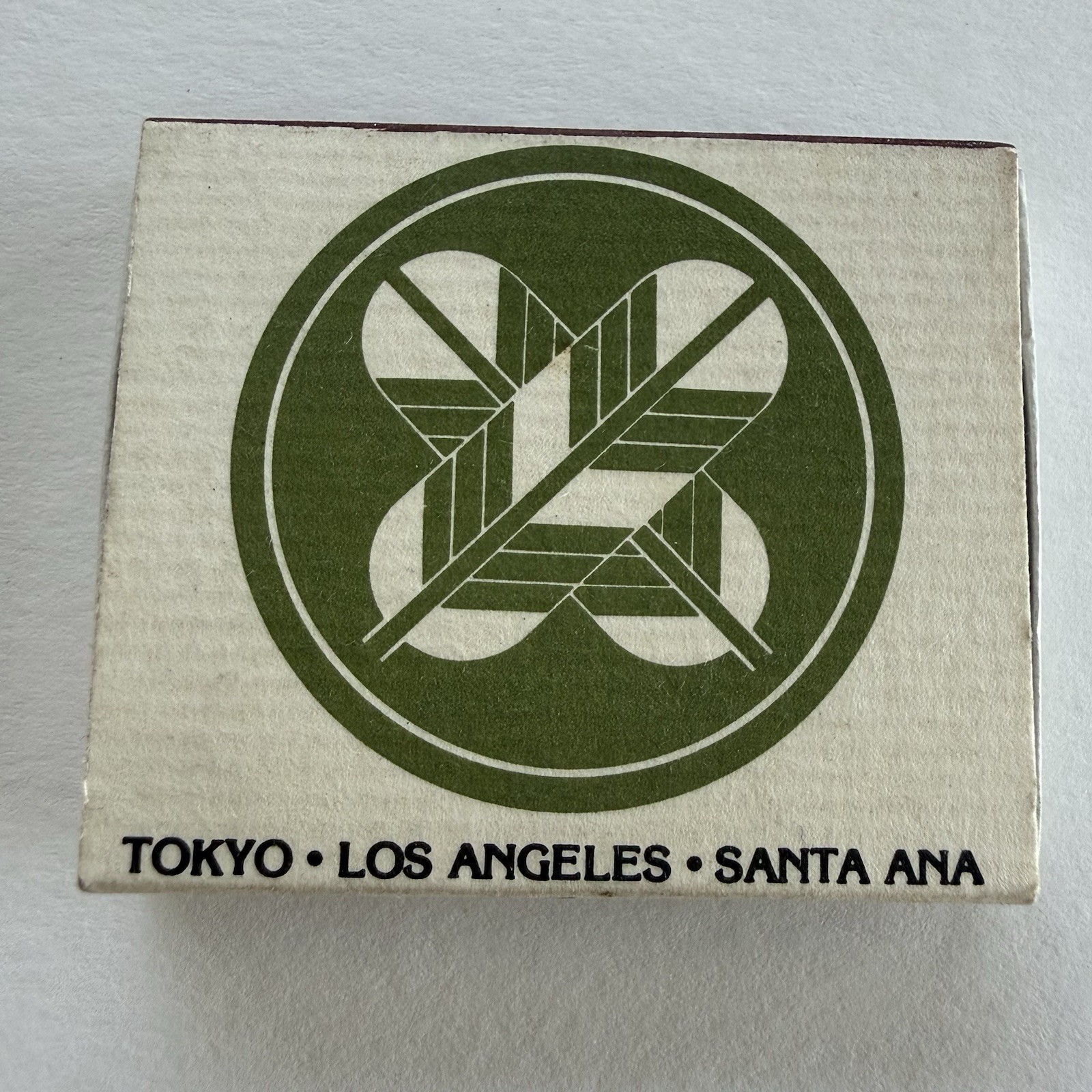Vintage Matchbook SoCal Los Angeles Santa Ana Tokyo Horikawa Restaurant Unstruck