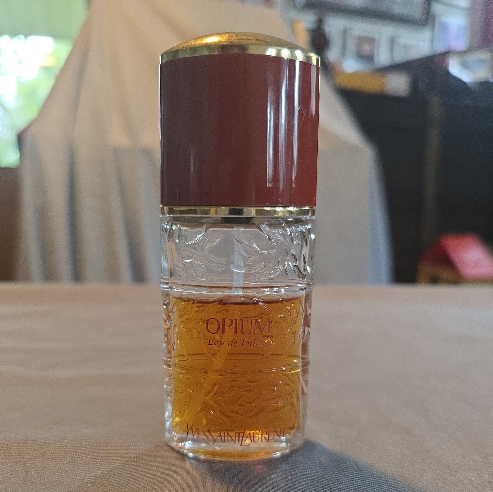 Vtg. Yves Saint Laurent Opium Eau de Toilette 1 oz 30 ml Spray Vintage Formula
