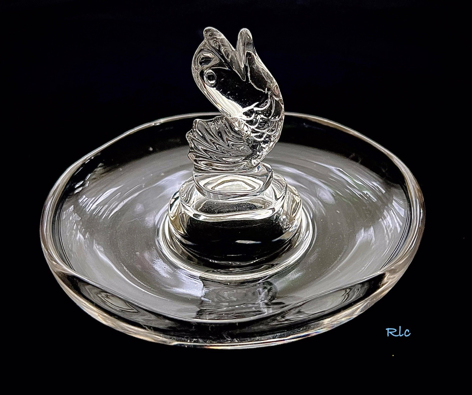 Fostoria #2566 Fish Ash Tray  (1938-1943) HTF