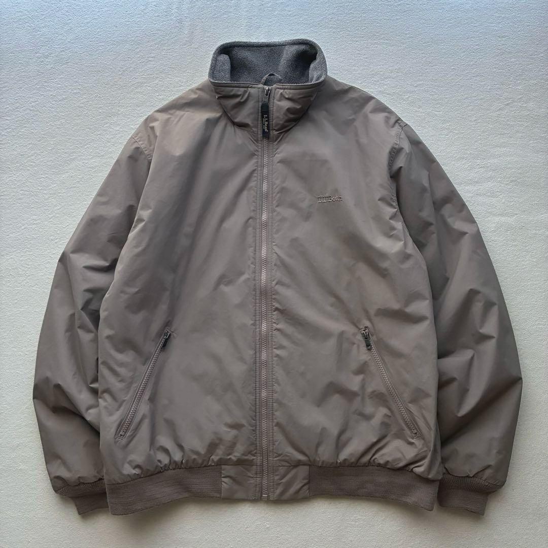 L.L.Bean Warm-Up Jacket L Embroidered Logo Fleece Used