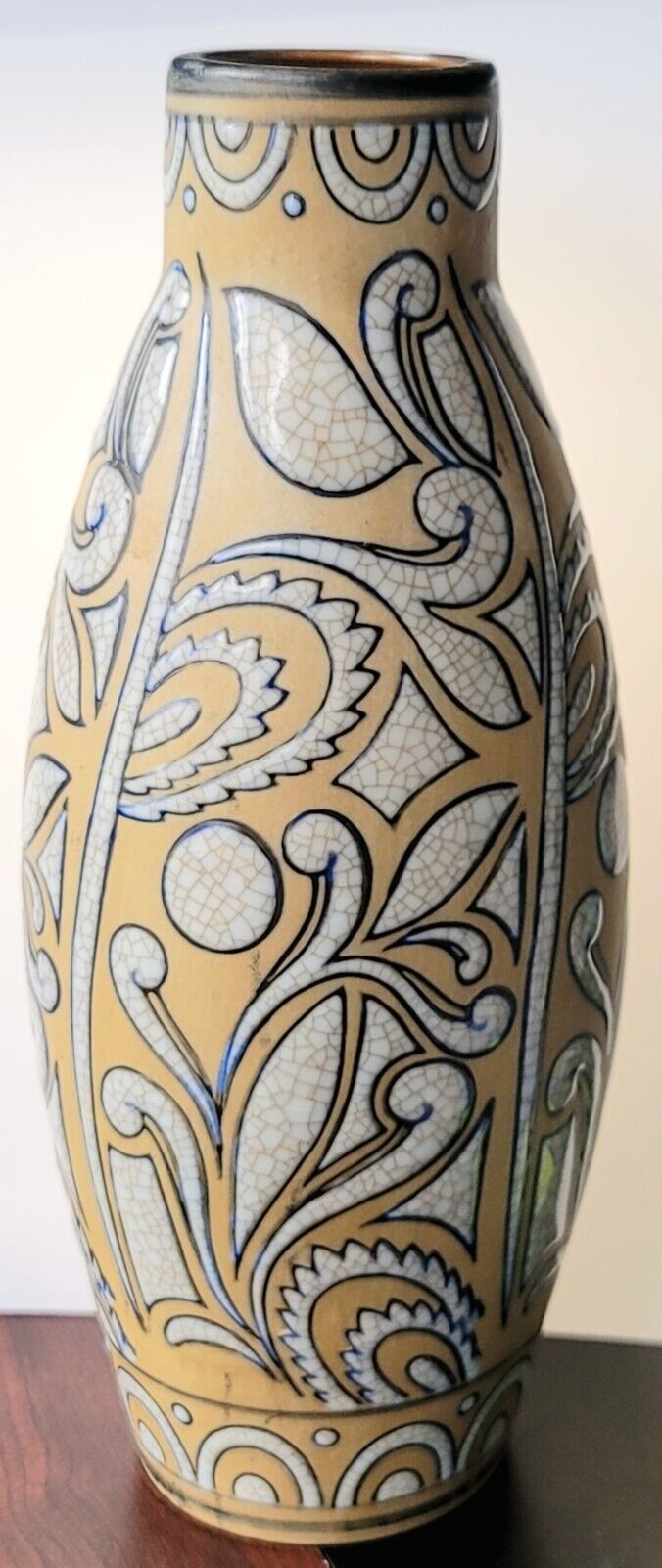 Baum Bros. Formalities Retro Paisley Collection Vase 11 3/4\