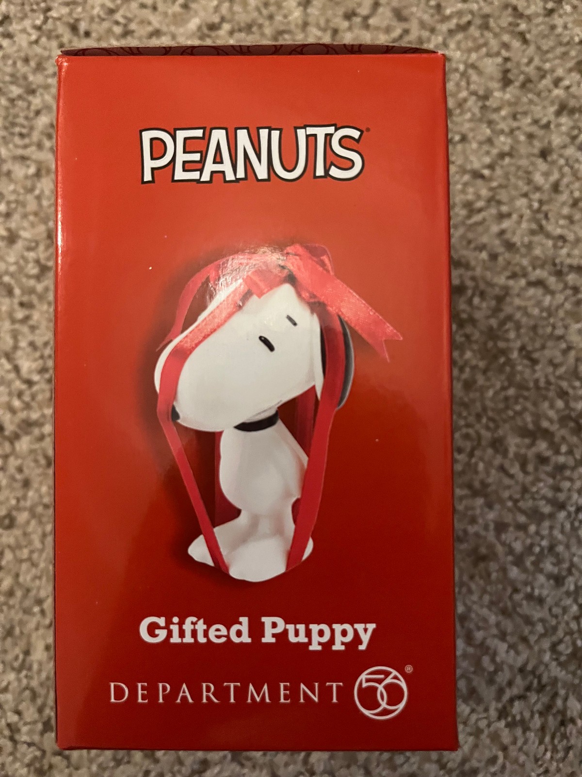 Dept 56 Peanuts Snoopy Gifted Puppy Figurine 2015 Retired Ltd Ed NIB 4044974
