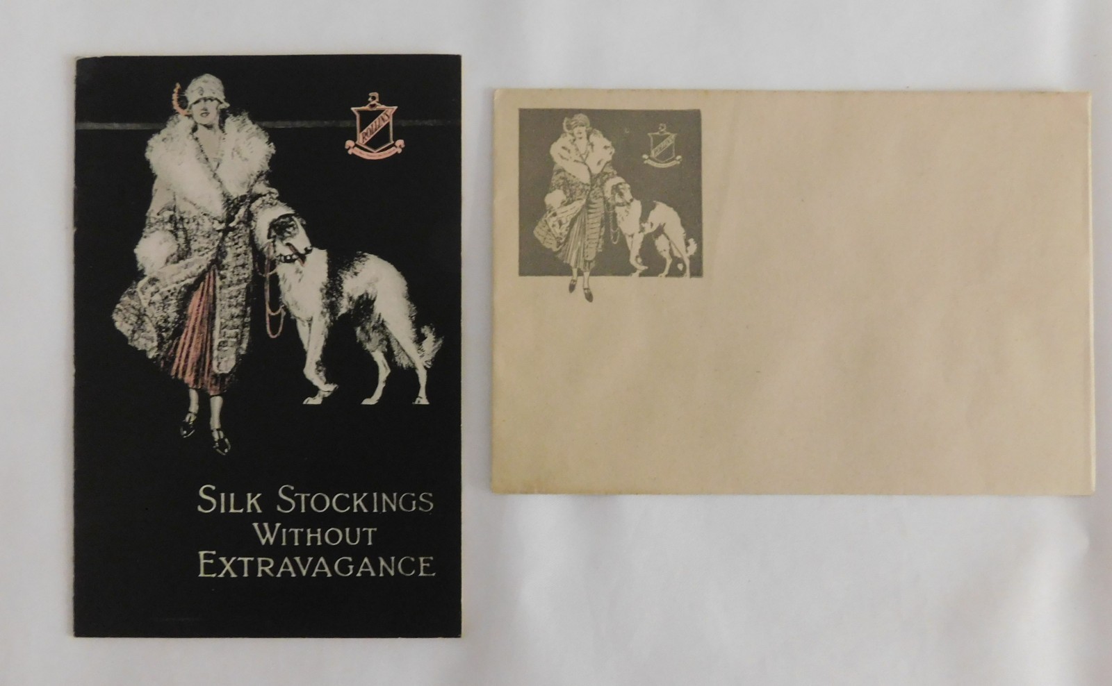 Very Nice Rollins Silk Stockings .Nice Art Deco Illustrations