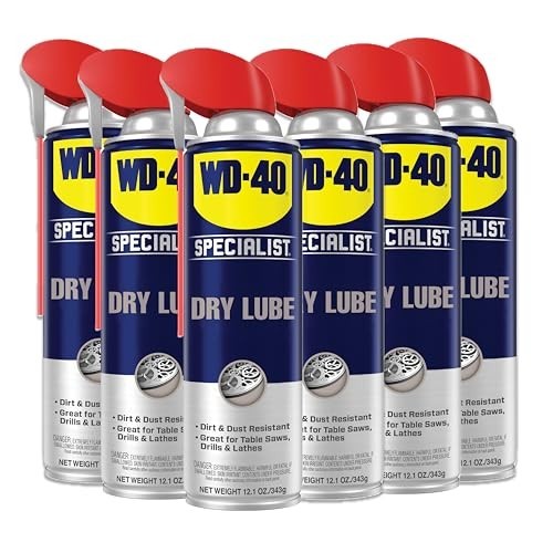 WD-40 Specialist Dry Lube Spray 12.1 Oz 6-Pack Locks Tools Machinery
