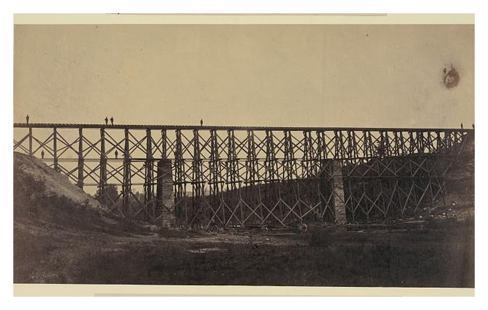 Fredericksburg Virginia Trestle Bridge Standard Postcard Fredericksburg Virginia Trestle Bridge Standard Postcard