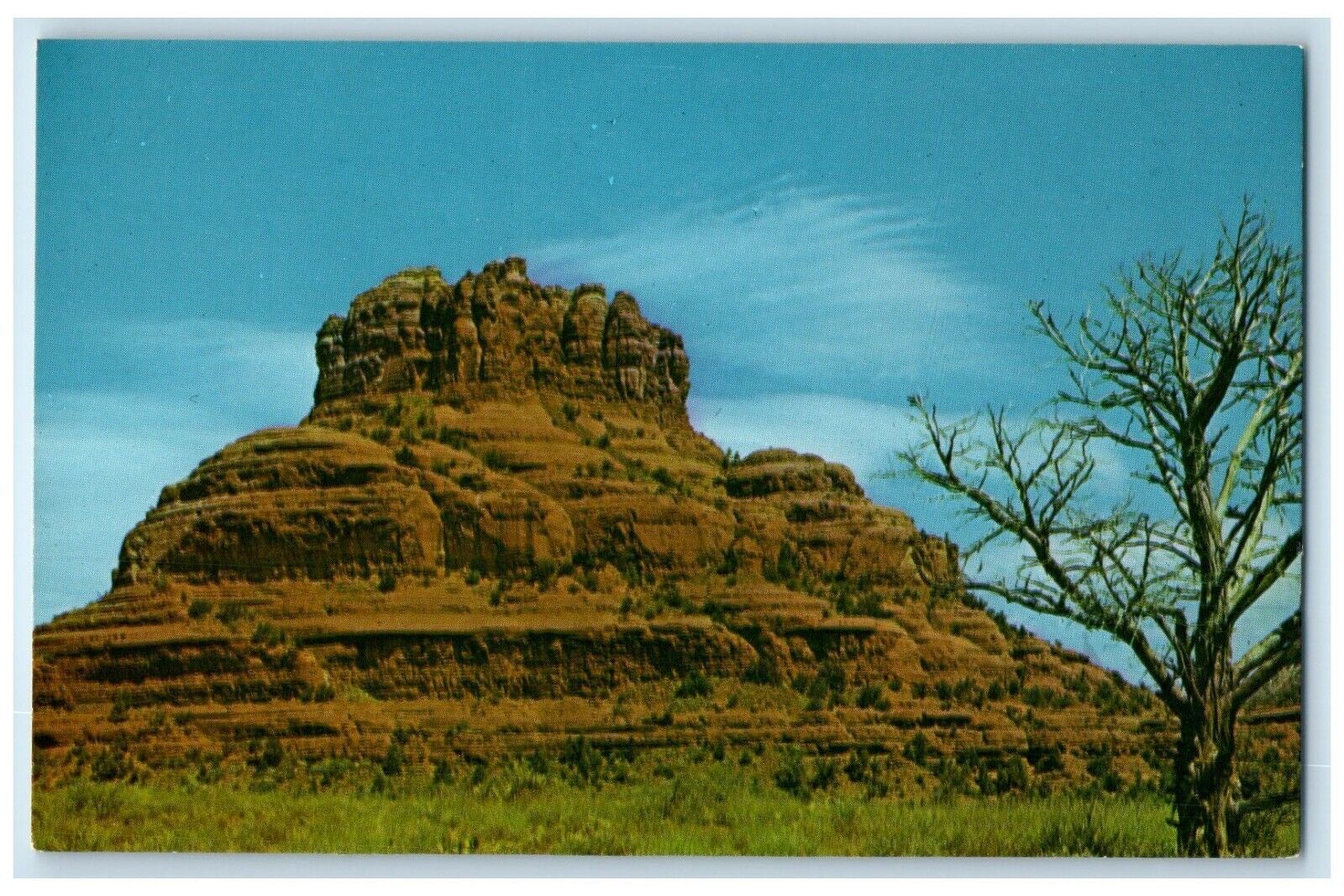 c1960's View Of Bell Rock Below Sedona Arizona AZ Unposted Vintage Postcard