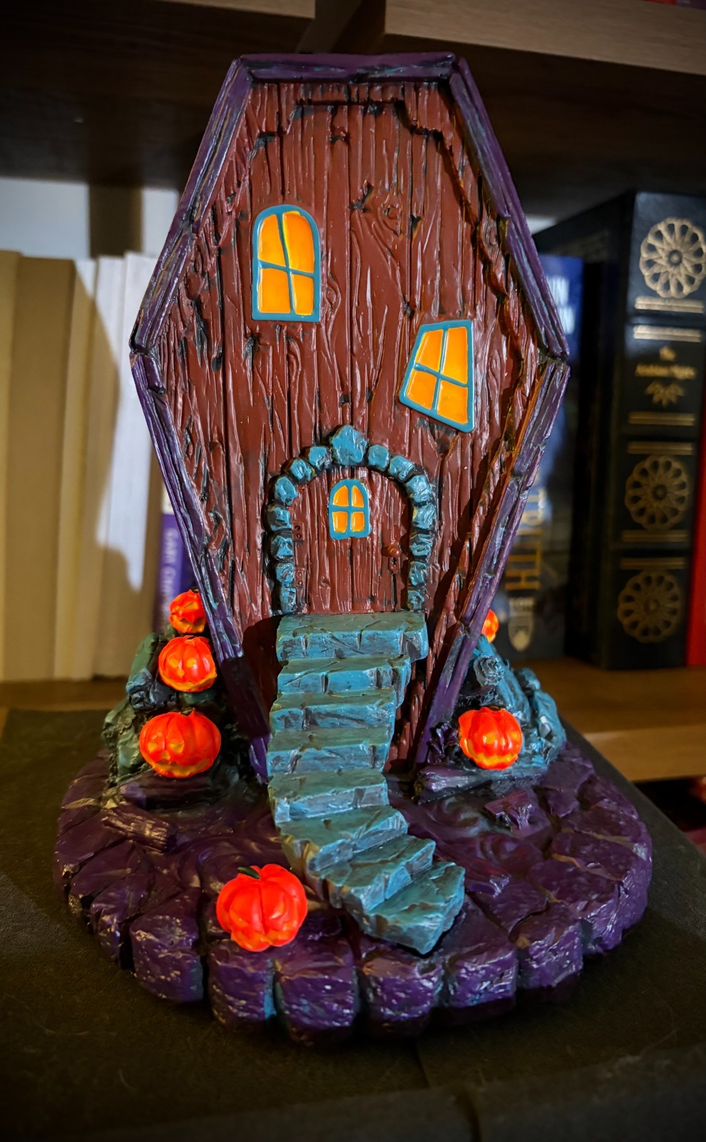 Nightmare Before Christmas Coffin House Blacklight #27 COA Bradford Exchange