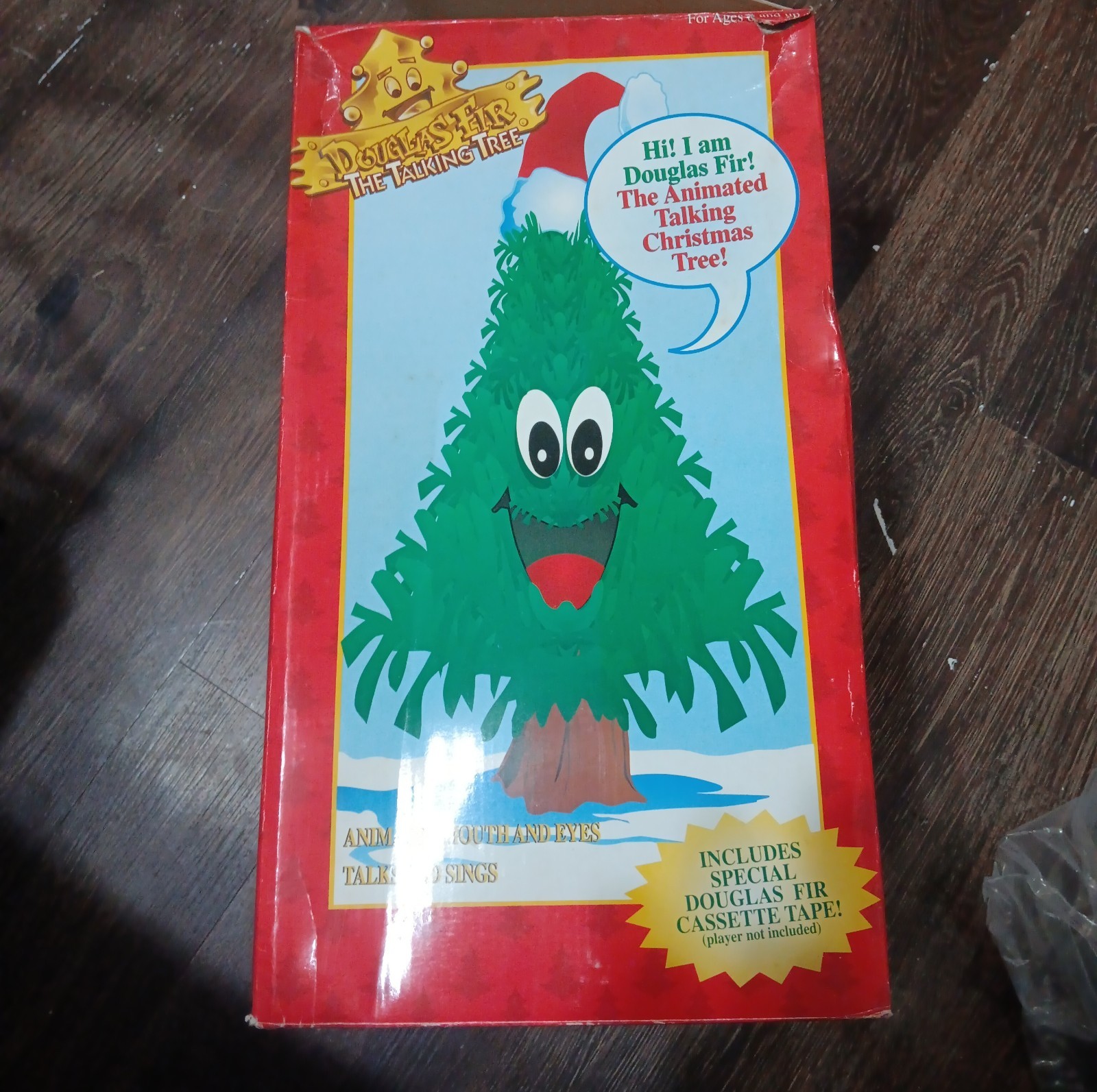 1997 Gemmy Douglas Fir Talking Tree Animated Singing Dancing Christmas READ 