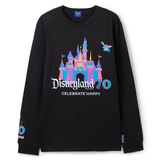 Disneyland 70th Anniversary Long Sleeve Tee Top Shirt XS Disney Castle NEW Disneyland 70th Anniversary Long Sleeve Tee Top Shirt XS Disney Castle NEW