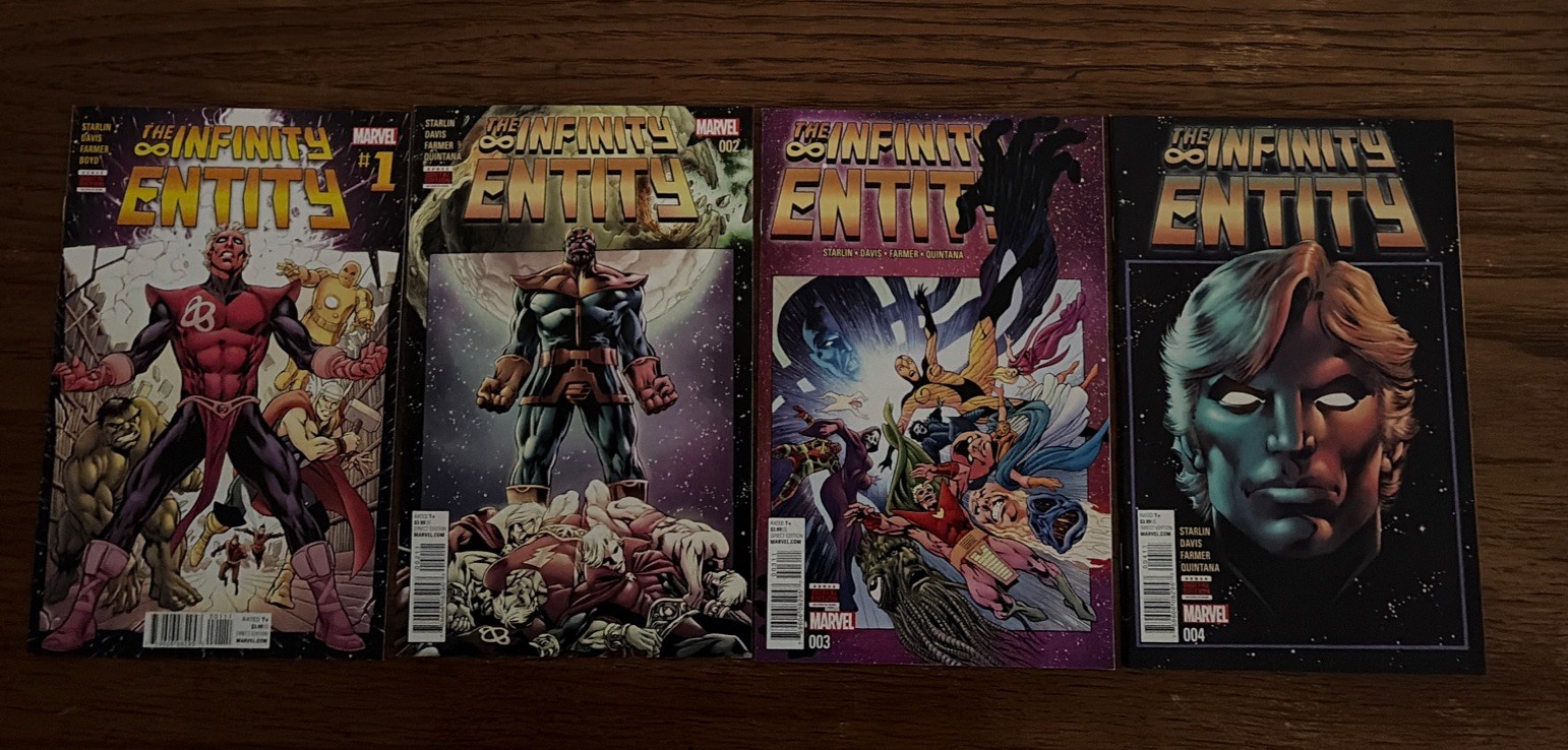 The Infinity Entity 1 -4 set  Marvel’s   Warlock By Jim Starlin & Alan Davis