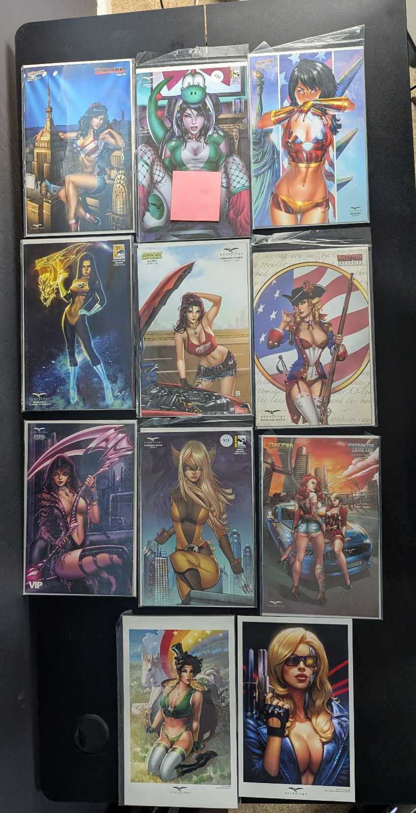 Zenescope Comics Exclusive VIP, Limited and Comic Con Cosplay Lot of 9 & Prints