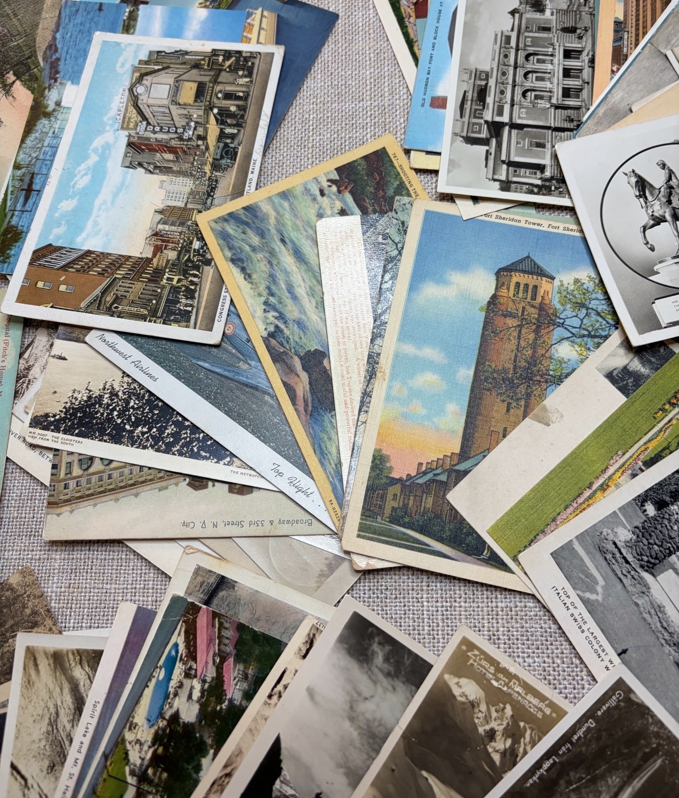 Vintage & Antique Postcards Pack of 15 For Crafts
