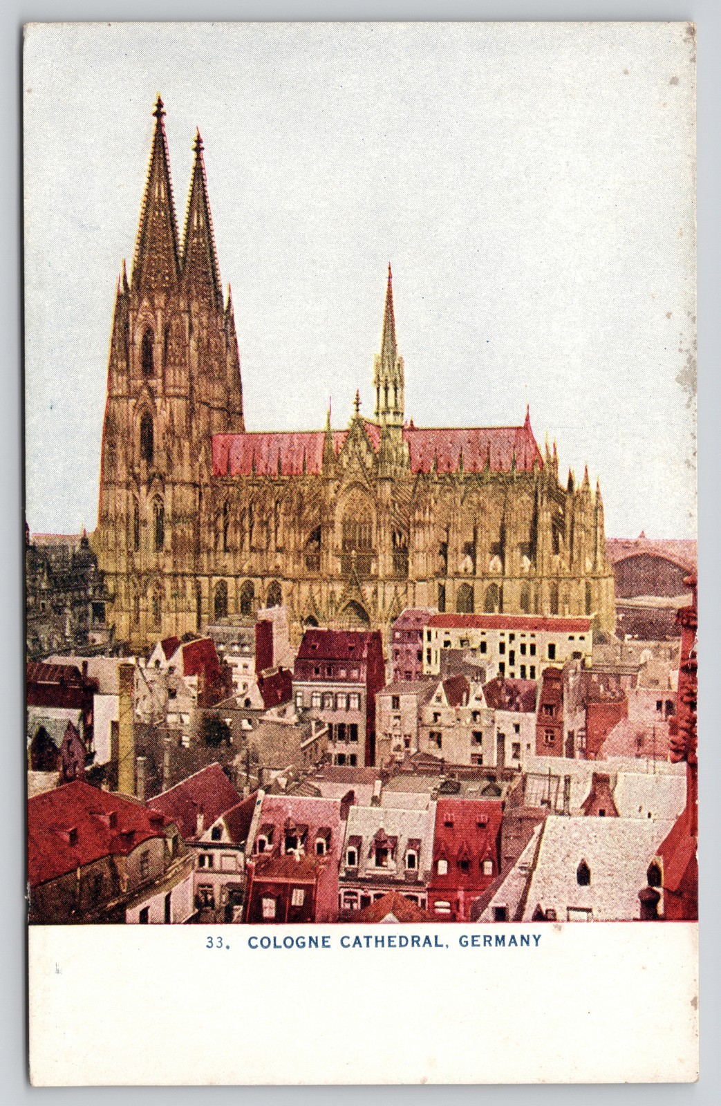 Cologne Cathedral Gothic Architecture Cologne Germany Postcard
