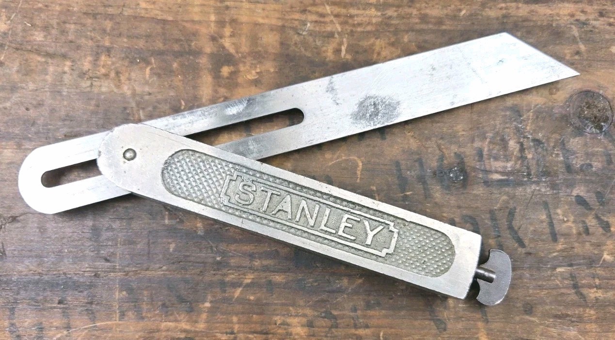 Vintage Stanley No. 18 Sliding Eureka Flush T Bevel Square 8\