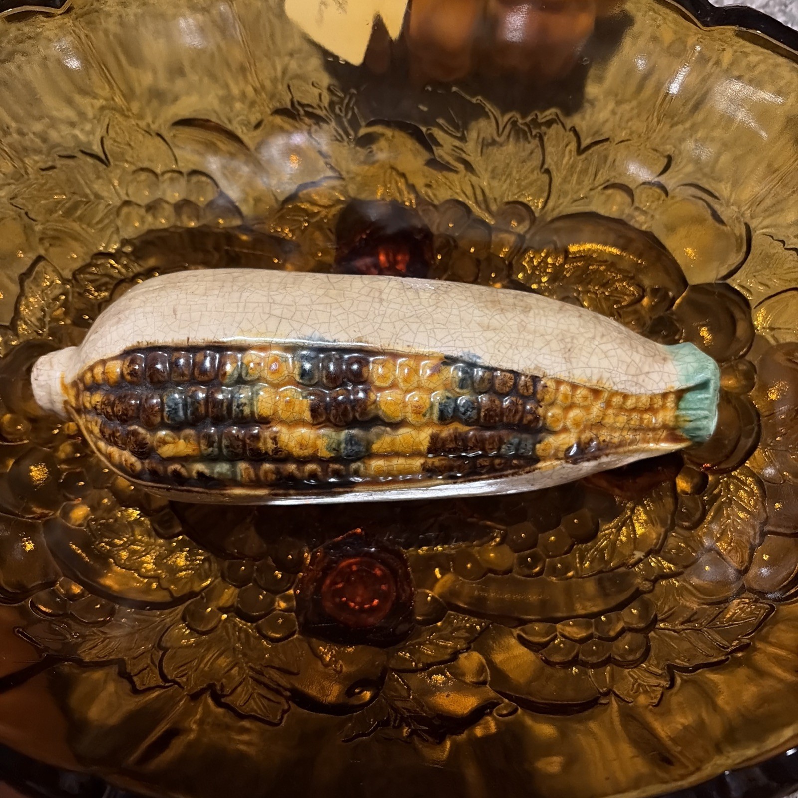 RARE Antique William Foust & Sons Distillery Ceramic Corn Whiskey Flask #1
