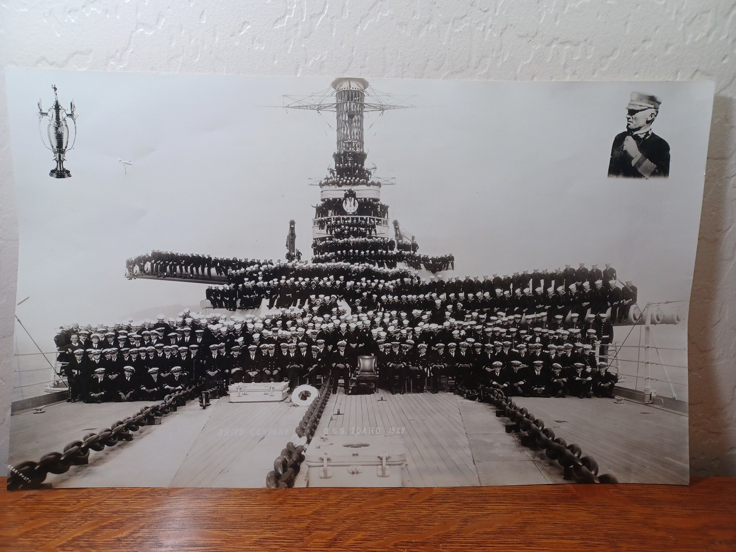 1929 USS Idaho Ships Company Group Photo 11 1/4