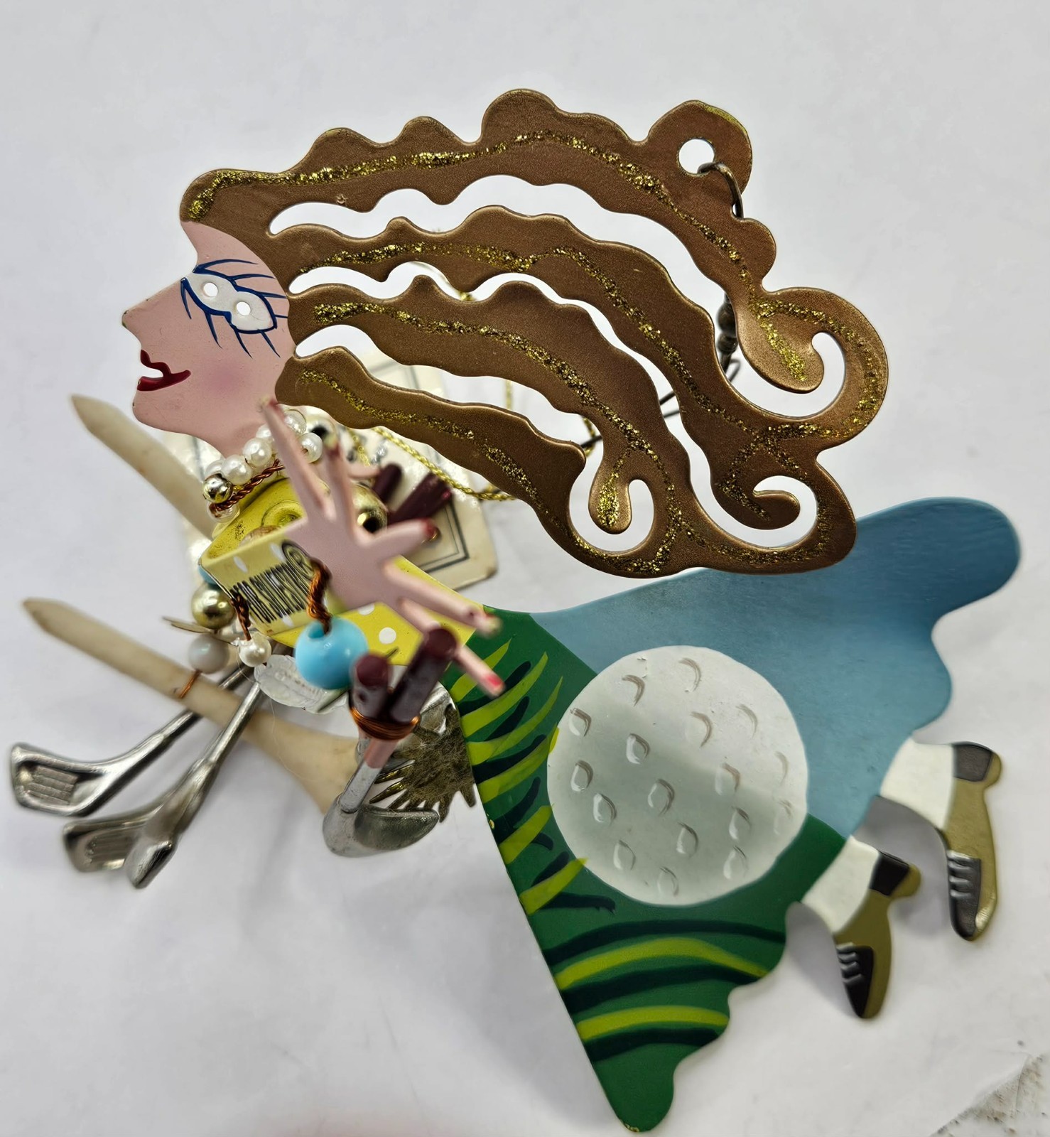 KAREN ROSSI ORNAMENT Golfer Woman Golf “Silvestri Fanciful Flights” KAREN ROSSI ORNAMENT Golfer Woman Golf “Silvestri Fanciful Flights”
