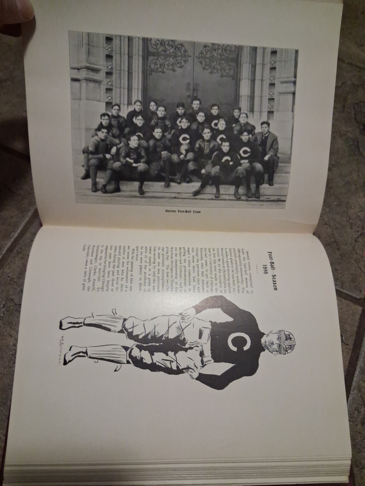 1899 Cap & Gown University of Chicago Yearbook Team photos 