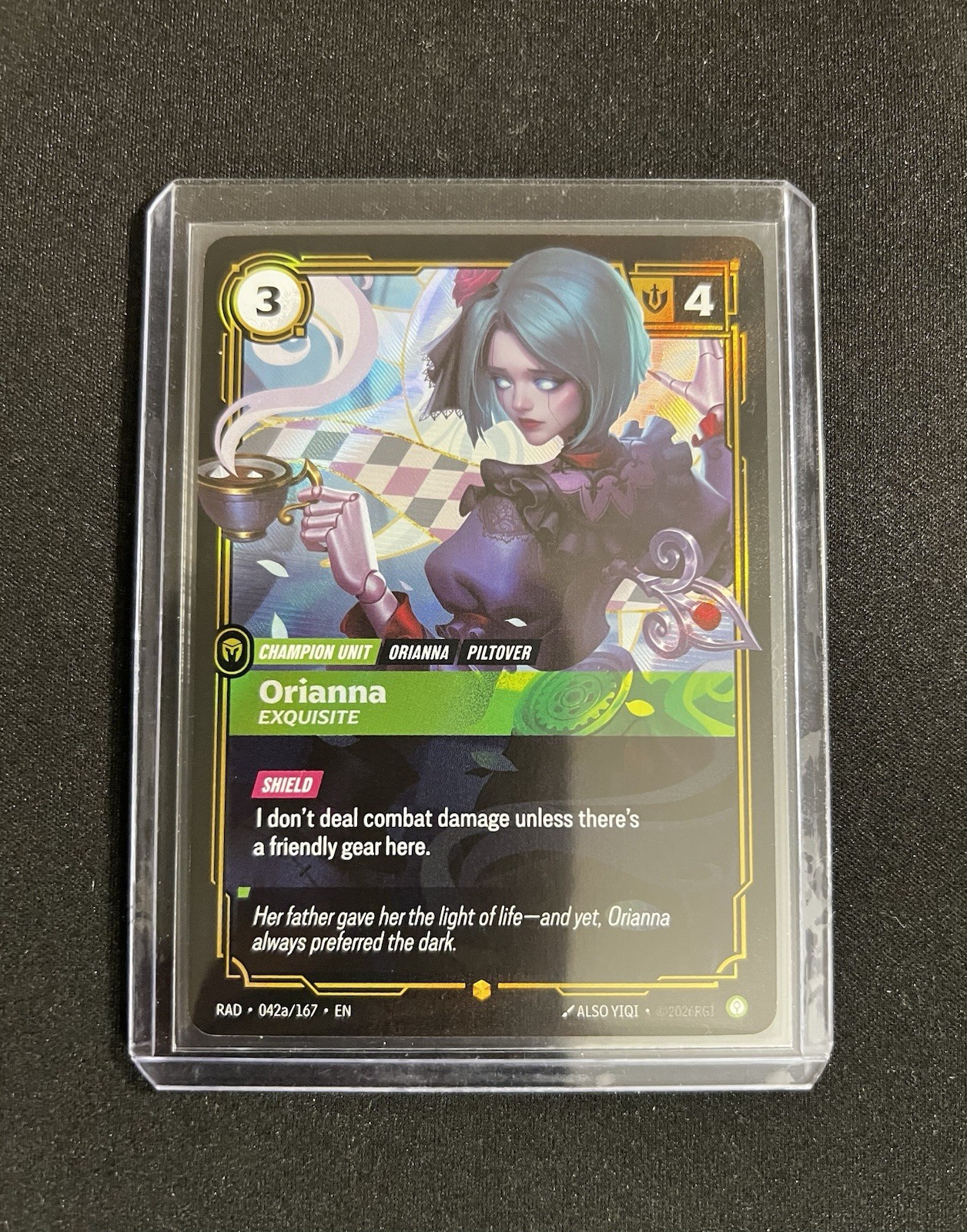 Riftbound Radiance Orianna Exquisite 042a/167 EN NM Riftbound Radiance Orianna Exquisite 042a/167 EN NM